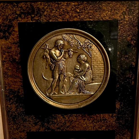 Vintage 1960s framed Turner MCM medallion wall art - Picture 2 of 5